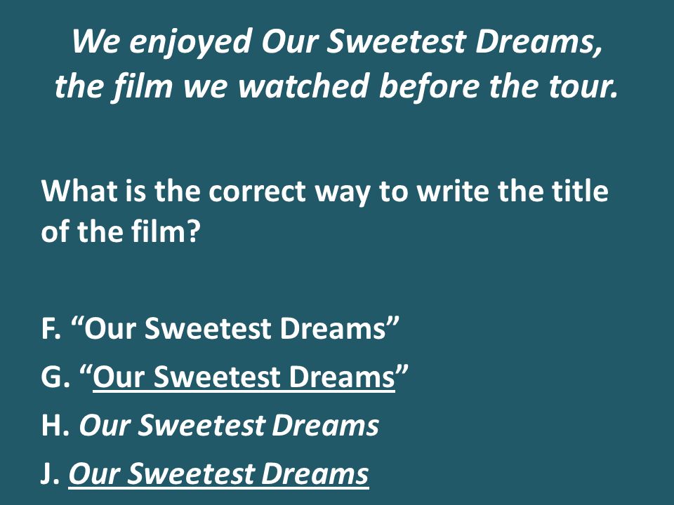How to Write a Movie Title in an Essay